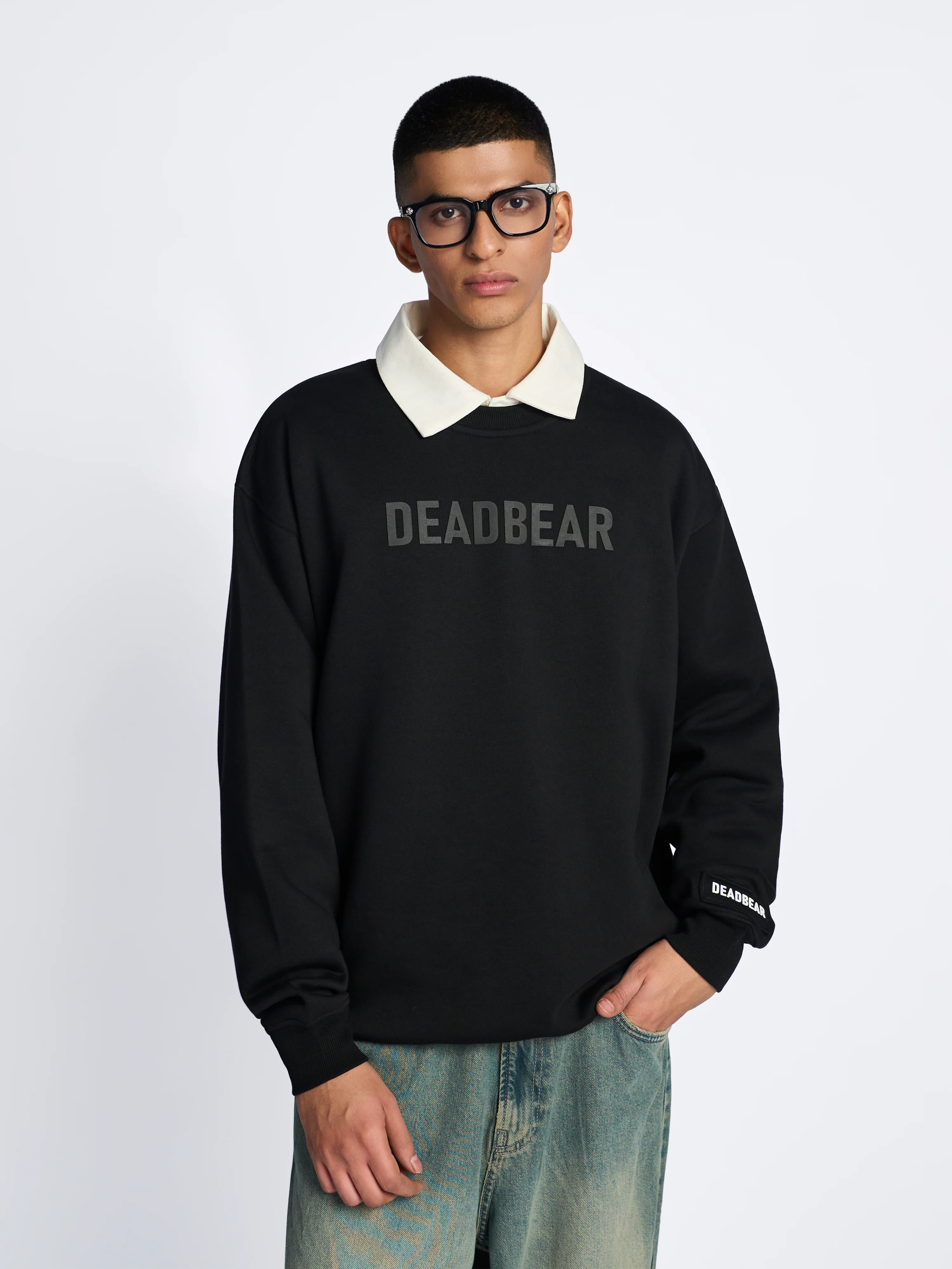 Basic Sweatshirt Black - Image 3