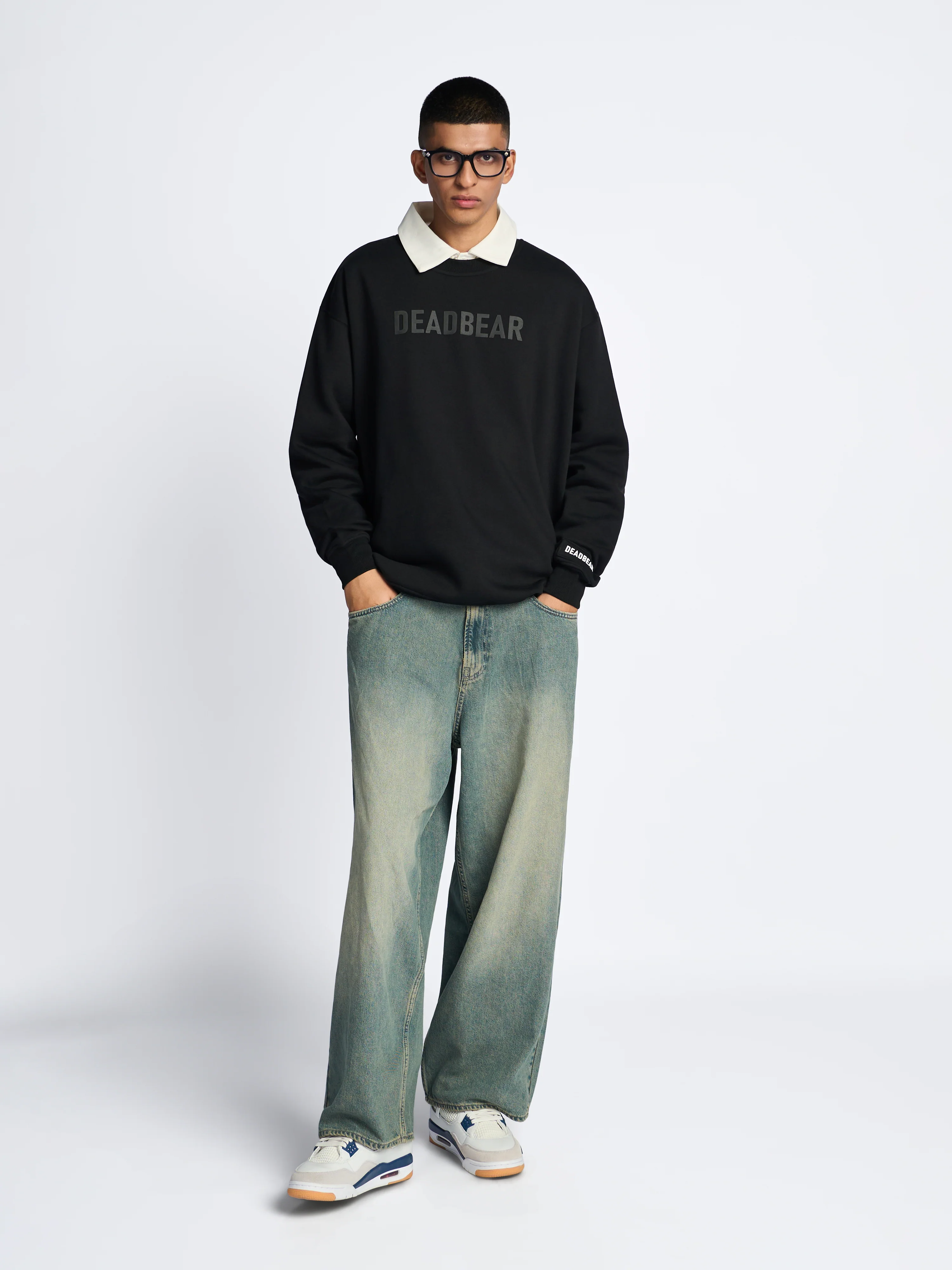 Basic Sweatshirt Black - Image 8