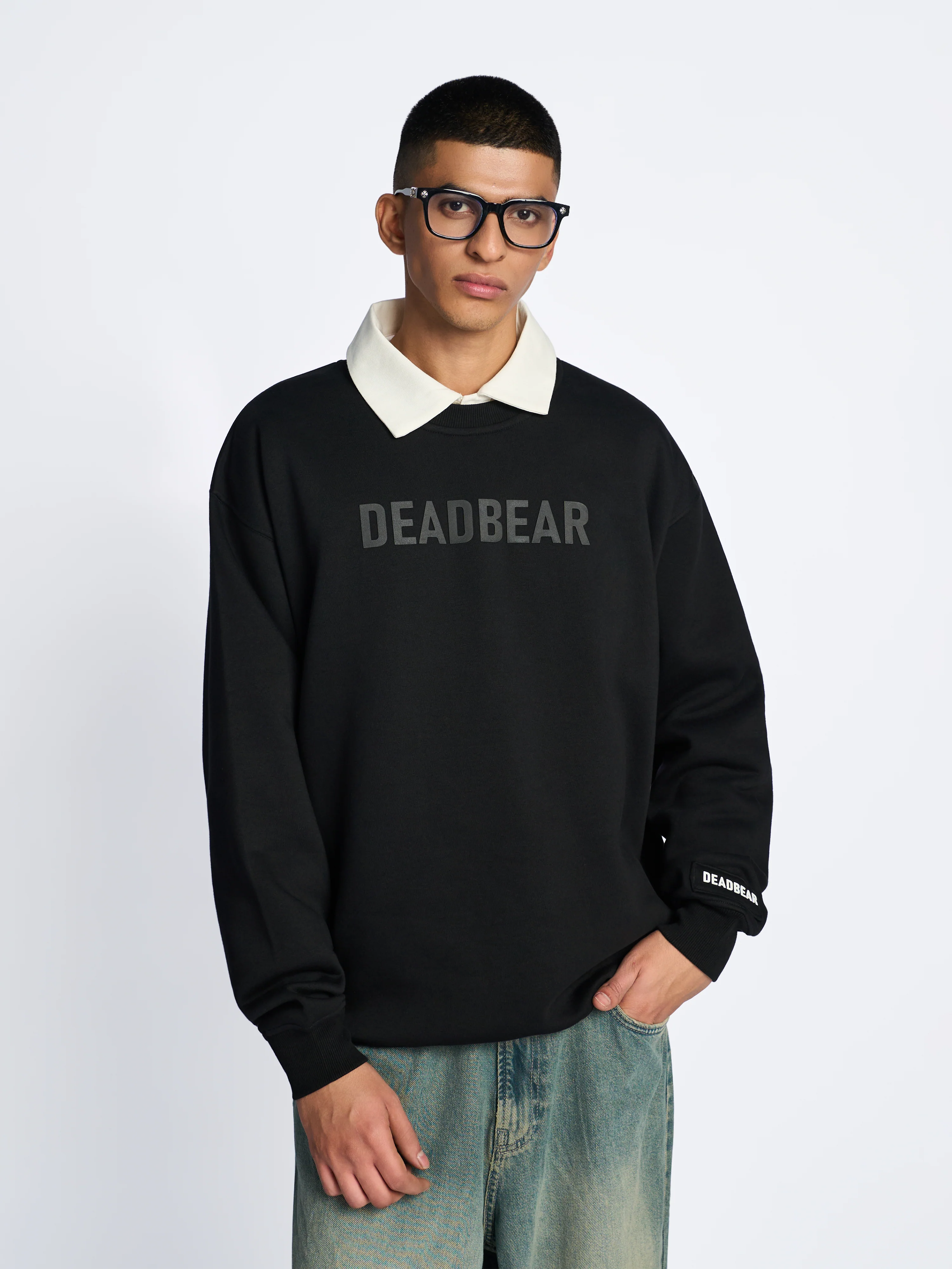 Basic Sweatshirt Black - Image 9