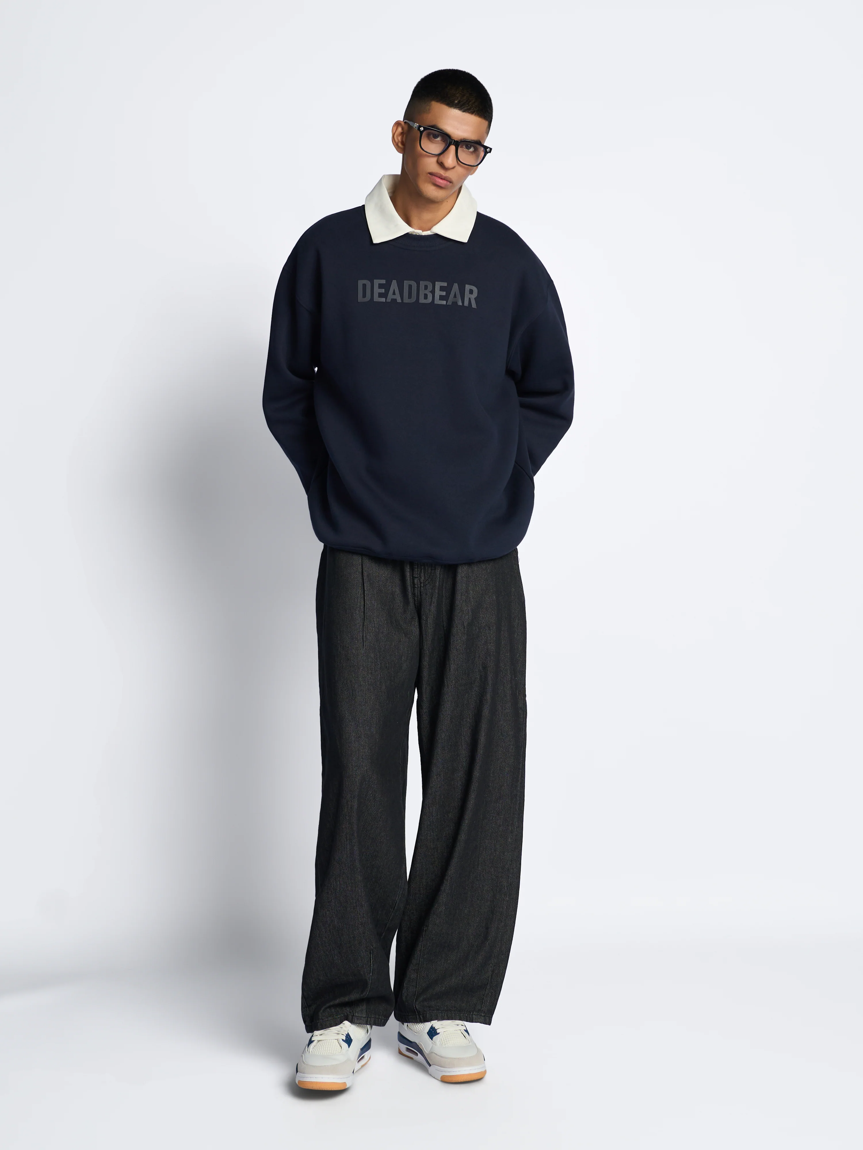Basic Sweatshirt Navy - Image 4
