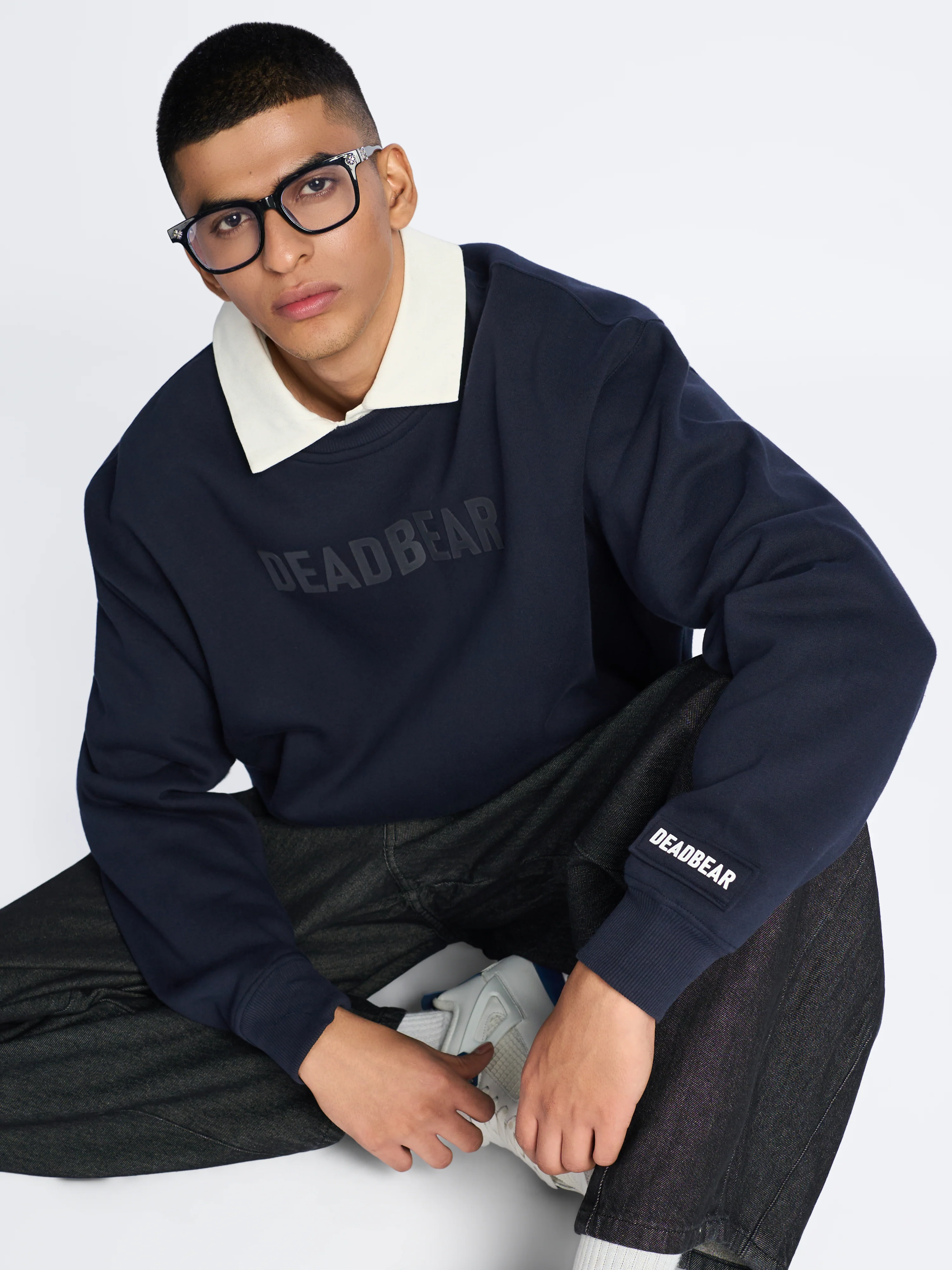 Basic Sweatshirt Navy - Image 6