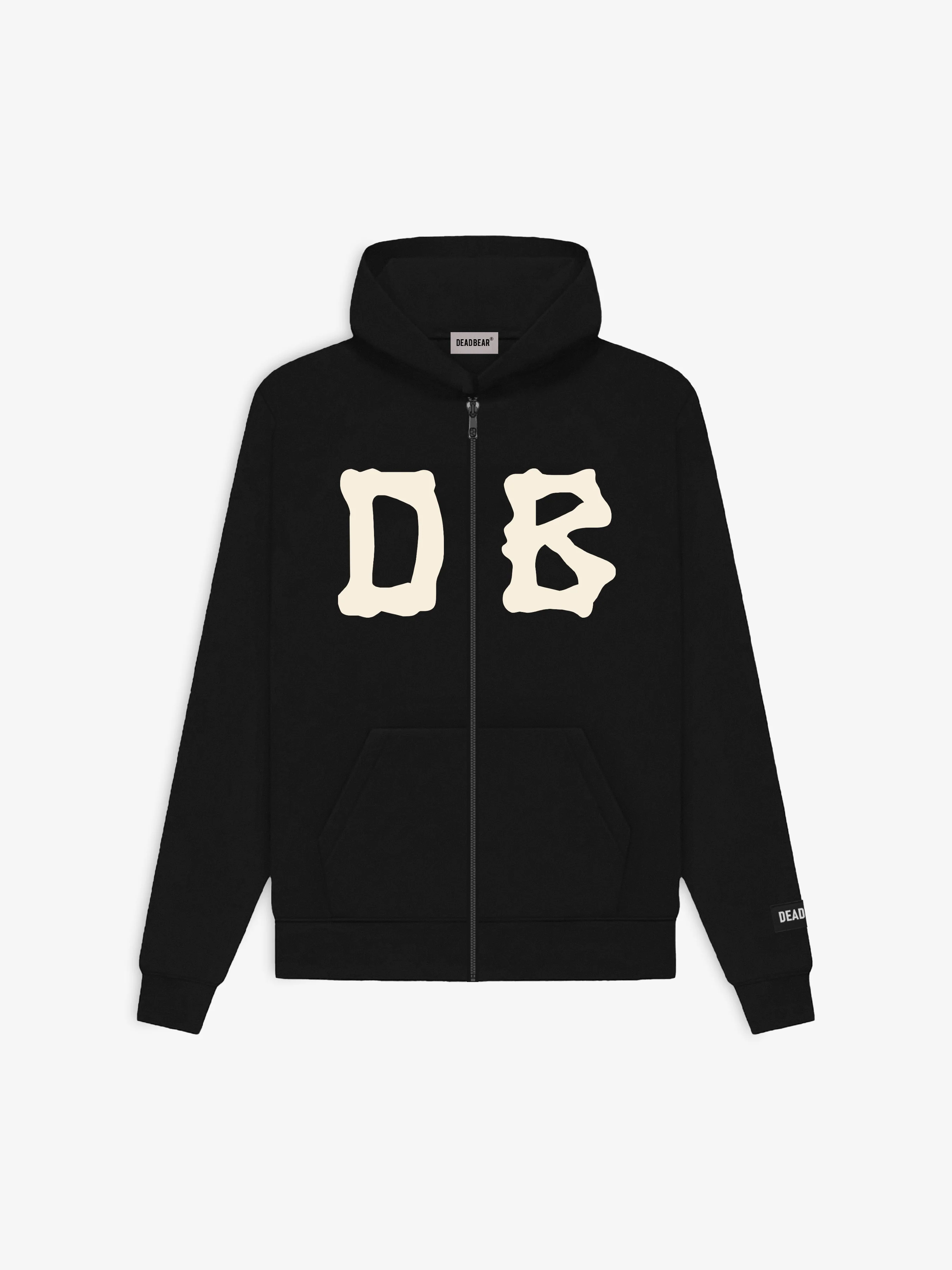 Bone Zipper Black