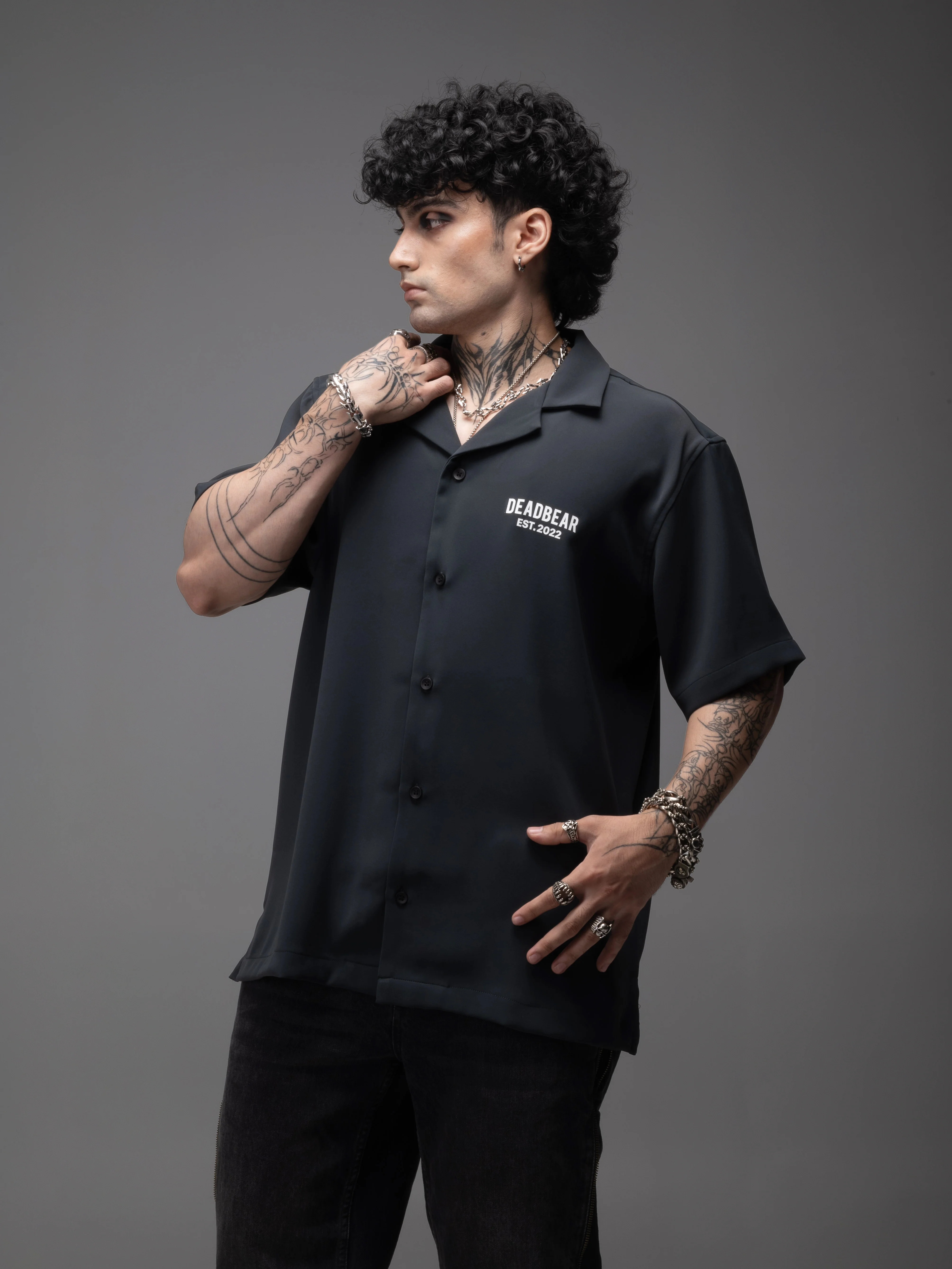 Bowling Shirt Grey - Image 6