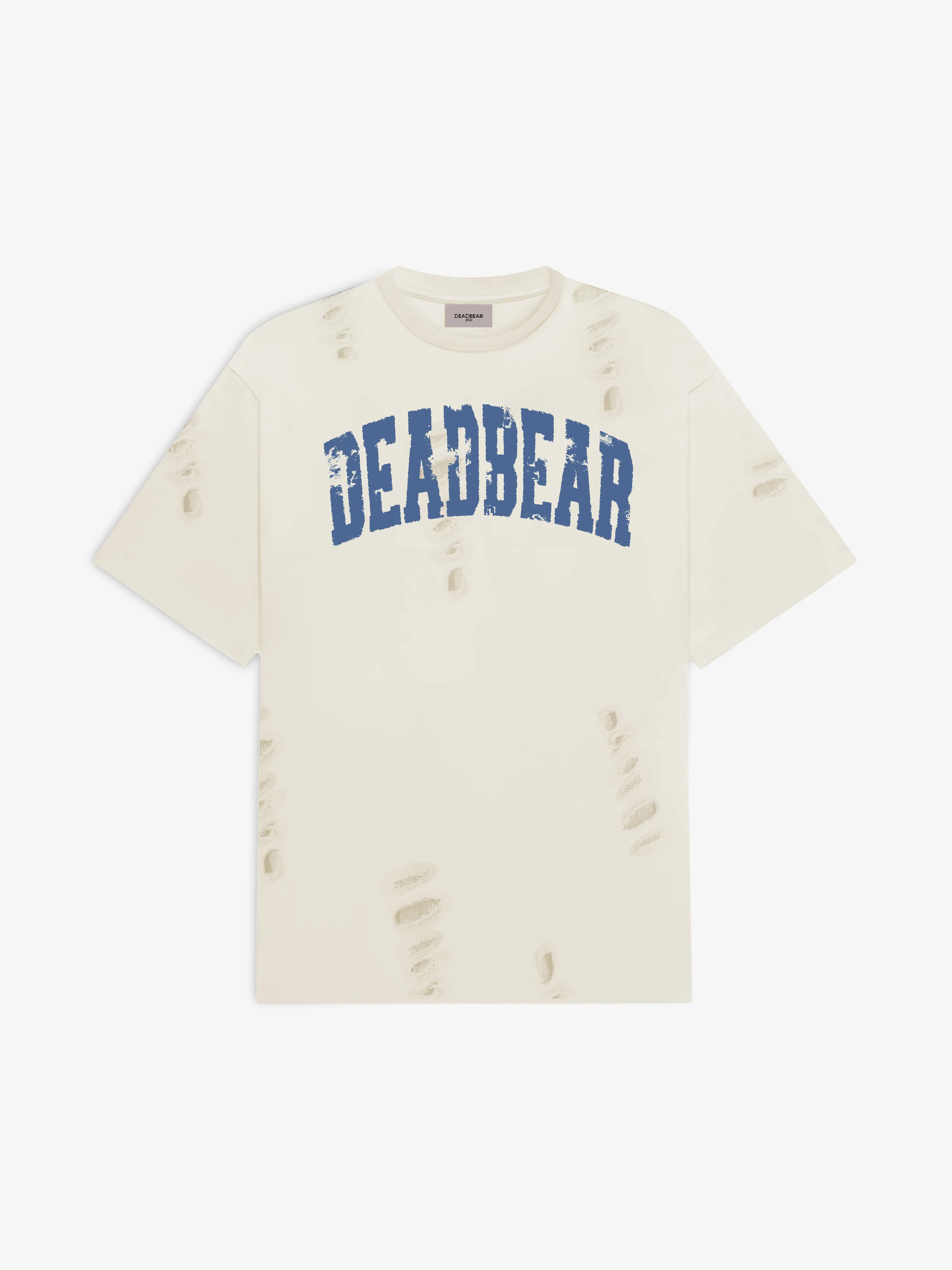 Distressed Cream White Tee 2.0