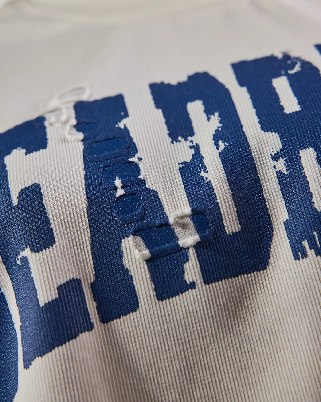 Distressed Cream White Tee 2.0 - Image 7