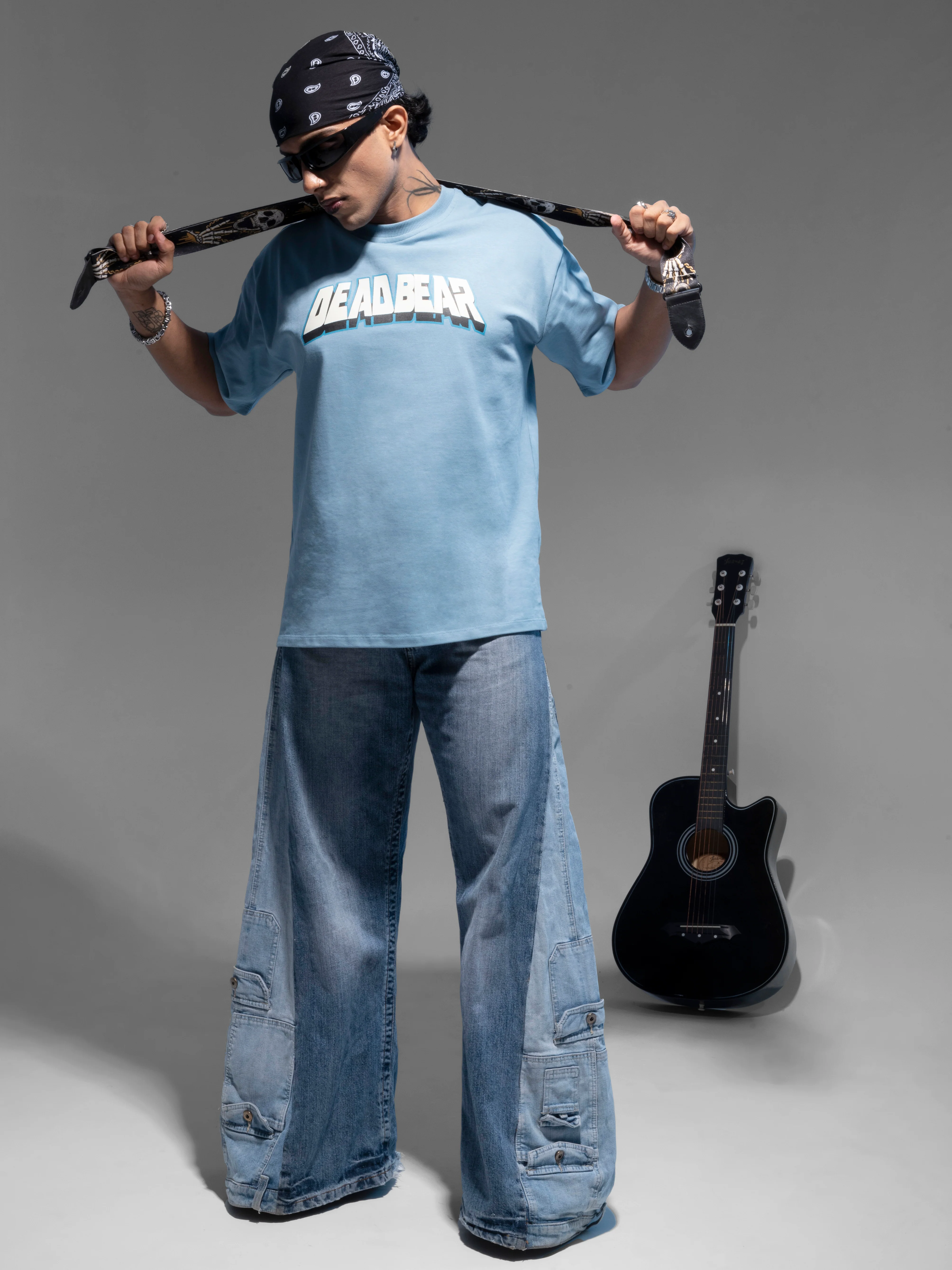 The Jazzbear Tee Blue - Image 4