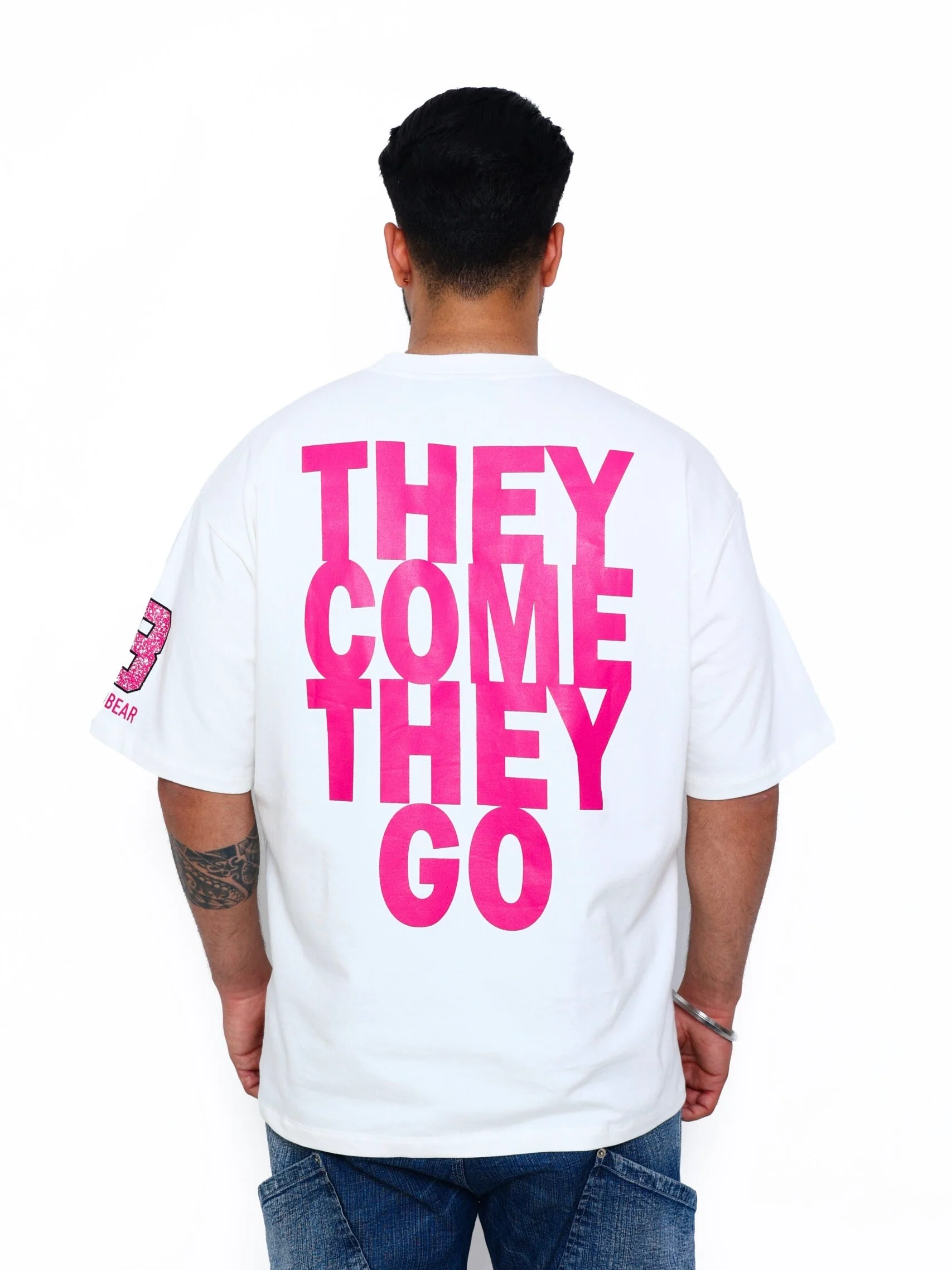 They Come They Go Cream White Tee - Image 3